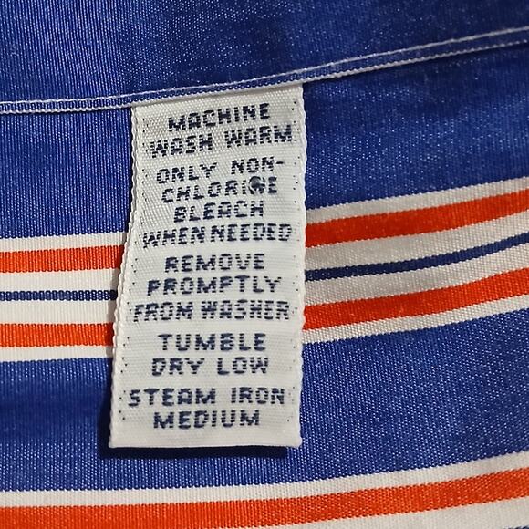 Ralph Lauren Classic Fit MEN'S 17 34/35 Long-Sleeved Button-Up Button-Down Shirt - Picture 12 of 13